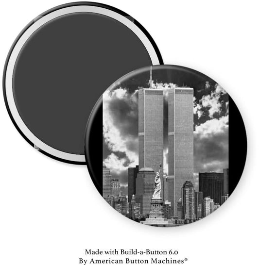 Twin Towers World Trade Center Magnet - Magnets and Memories