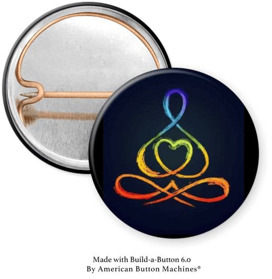 Yoga Pose Pinback - Magnets and Memories