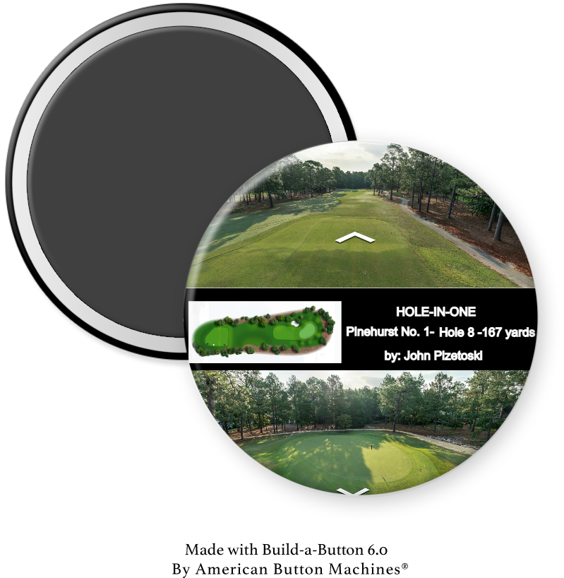 Hole in One with Golf Hole - Magnets and Memories 
