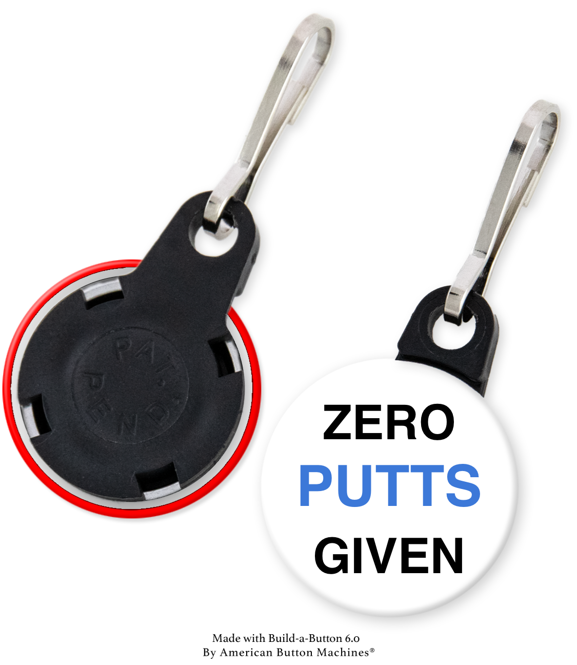 Sample zipper pulls for backpacks, jackets, and bags from Magnets and Memories, featuring colorful refrigerator magnet designs.