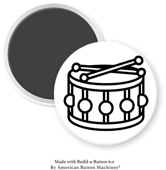 Christmas Drum  to Color - Magnets and Memories 