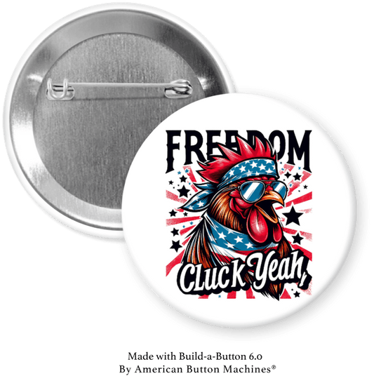 Freedom Chicken Cluck Yeah with Bandana - Magnets and Memories