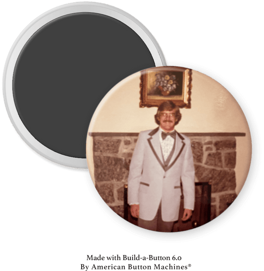 Leisure Suit 1970s American kitsch - Magnets and Memories