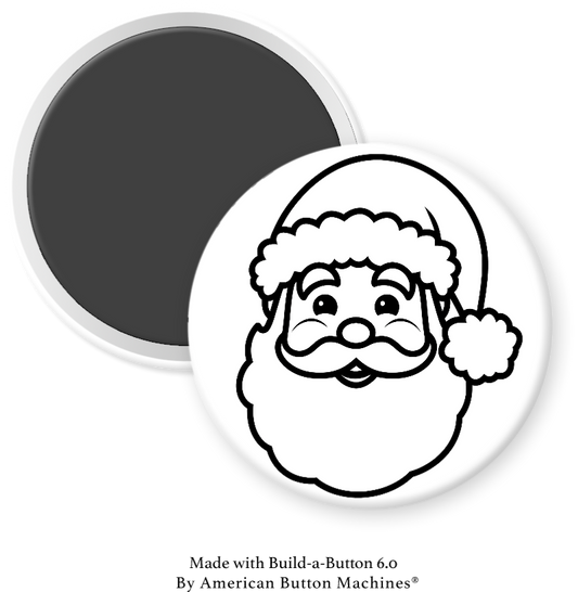 Santa Claus   to Color - Magnets and Memories 