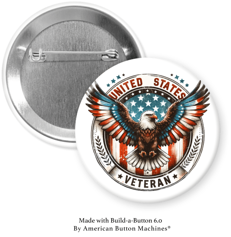 U.S. Veteran with Eagle - Magnets and Memories
